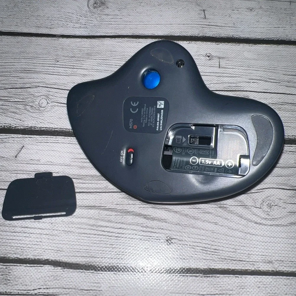 LOGITECH TRACKMAN M570 WIRELESS TRACKBALL MOUSE LOGI Ergonomic No Receiver
